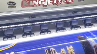 Kingjet eco solvent printer printing vinyl [upl. by Gunthar]