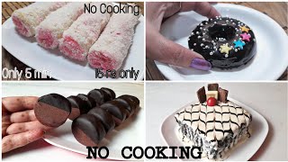 5 Minutes Fireless Recipes For Competition Chocolate Treat Bread Dessert Oreo Bread Cake Donut [upl. by Cnut]