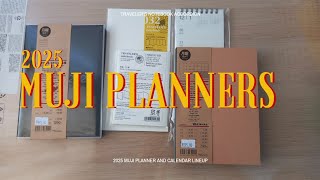 muji horizontal and view at once 2025 planner and calendar  travelers notebook accordion [upl. by Eseekram]