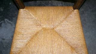 HOW TO  Refinish Weaving Rush Pattern Chair Seats [upl. by Lauree]