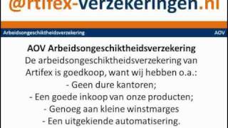 Een AOV Arbeidsongeschiktheidsverzekering van Artifex op ArtifexVerzekeringennl [upl. by Bernardi]