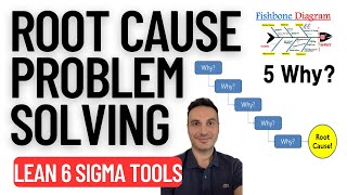 Root Cause Problem Solving Fishbone Analysis and 5 Whys  Lean Six Sigma Tools [upl. by Torbert]