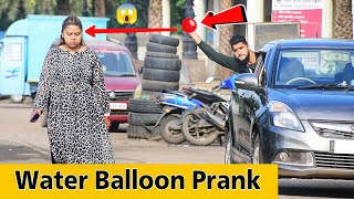 Throwing Water Balloons From Car  Prakash Peswani Prank [upl. by Rustie]