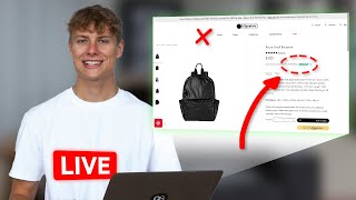 So baust du einen hochkonvertierenden Shopify Online Shop in 20 min LIVE [upl. by Annoyt135]