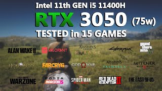 Asus TUF F15  i5 11400H  RTX 3050 Gaming Benchmark in 2024  Tested in 15 Games  RTX 305075w [upl. by Tunnell303]