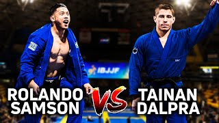 Tainan Dalpra vs Rolando Samson Middleweight Semifinals  2023 IBJJF World Championships [upl. by Ahsaercal]