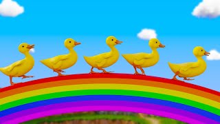 Five Little Ducks  Kids Songs  BabaSharo TV  Nursery Rhymes amp Kids Songs [upl. by Icram]