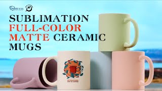 Personalized Sublimation Full Color Matte Ceramic COffee Mug  gift idea  Orca Coatings  Photo USA [upl. by Stiegler]