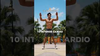 hiit cardio workout 🔥 l 10 min Hiit cardio workout shorts cardio hiitcardioworkout [upl. by Llabmik]