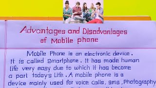 Advantages and disadvantages of Mobile Phone  Mobile Phone Advantages and disadvantage  Trading [upl. by Tereb]