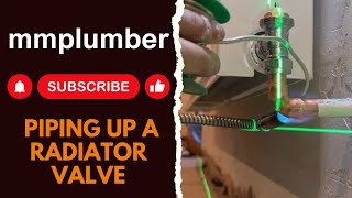 How to pipe up a radiator valve [upl. by Moyer]