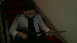 Kazak Dombra musician Aibek Arimbek plays Dutar Turkmen Dutar 2018 [upl. by Edrock]