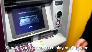 How to lodge money in a Cash and Cheque lodgment ATM [upl. by Kurtz775]