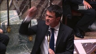 A lAssemblée Valls attaque la droite sur le terrorisme [upl. by Winikka]