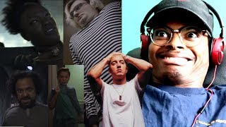 CRINGE ACTORS  Eminem  Venom MUSIC VIDEO  Reaction [upl. by Fernas]