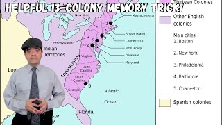 Learn The Original Thirteen Us Colonies Quick [upl. by Latsyc]