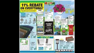 Menards Weekly Ad April 11 – April 21 2024 [upl. by Etterual]