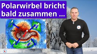 Plötzliche Stratosphärenerwärmung nächste Woche  Polarwirbel bricht zusammen [upl. by Maddalena]