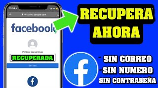 COMO RECUPERAR CUENTA DE FACEBOOK SIN CORREO Y SIN NUMERO DESDE EL TELEFONO 2024 [upl. by Philippine]