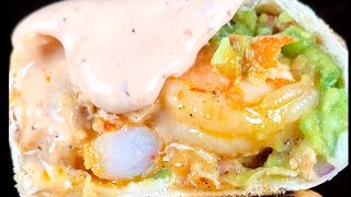 Cheesy Shrimp and Salmon Burrito [upl. by Yale]