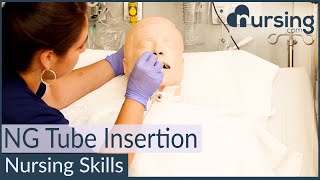 NG Nasogastric Tube Insertion Techniques Nursing Skills [upl. by Enahsed]