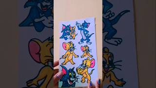 How to make stickers diy shortsfeed tomandjerry [upl. by Anitap]