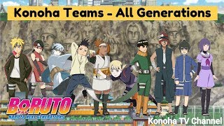 Konoha Teams  All Generations Update Borutos Era [upl. by Aggie]