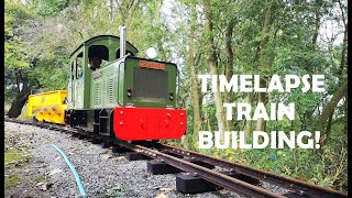 Timelapse Train Build  Belvoir Castle Ruston Diesel Loco  1025quot Gauge Light Railway [upl. by Pastelki]