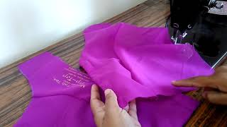 Princess cut blouse cutting and stitching step by step [upl. by Darrill886]