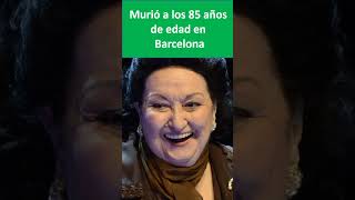 Cuando murio Montserrat Caballé [upl. by Yllil115]