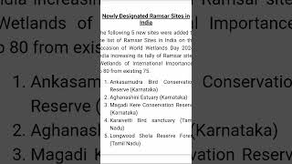 Ramsar sitesRi examcurrent affairs [upl. by Sweeney935]