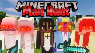 1 Male Vs 4 Girls Man Hunt Minecraft [upl. by Kciwdahc]