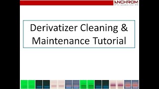 CAMAG Derivatizer Cleaning amp Maintenance Tutorial [upl. by Narag]