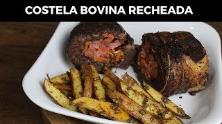 RECEITA DE COSTELA BOVINA RECHEADA  DE FRENTE COM MARCITA [upl. by Ailisab58]