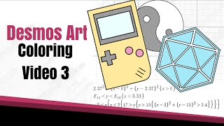 How to Create Desmos Art 3  Shading Coloring Designing  Step by Step Guide [upl. by Ahseek915]