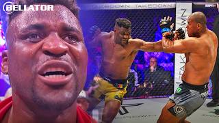 Francis Ngannous Tearful MMA Return  Full Highlights  PFL Battle of the Giants [upl. by Ynaittirb]