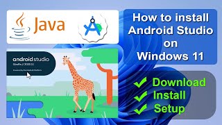 How to install Android Studio on Windows 11  Updated Version  Android Studio Tutorial [upl. by Bindman]