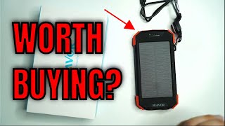 Best Value Compact Solar Power Bank Blavor PNW05 Review [upl. by Fast]