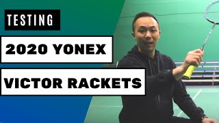 🏸 Yonex Astrox 100 ZX amp ZZ Victor Auraspeed 98K DriveX 9X Badminton Racket Testing 2020 🏸 [upl. by Atinad]