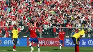 Chile 1  3 Colombia  Clasificatorias Brasil 2014 [upl. by Yzus]