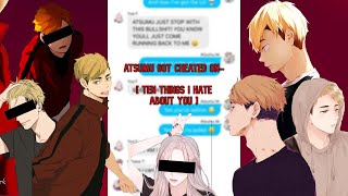 Atsumu Got Cheated On  Haikyuu Lyric Prank  10 Things I Hate About You [upl. by Danita]