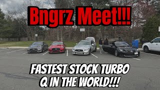 FASTEST STOCK TURBO Q50s60s GO TO BANGRZ MEET [upl. by Leanahtan]