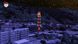 Santa spotted over Wellington New Zealand 🎅🏼🎥  TrackingSanta 2023 [upl. by Camarata793]