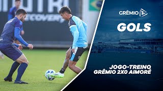 GOLS  GRÊMIO 2x0 AIMORÉ JOGOTREINO [upl. by Yenattirb672]