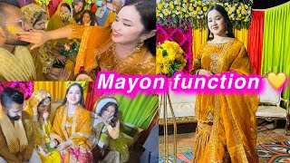 Mayoun function 💛  Haldi rasam  Sitara Yaseen vlog [upl. by Gent]