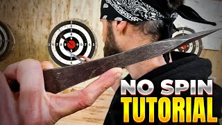 NO SPIN Knife Throwing Tutorial With World Champion Adam Celadin [upl. by Acsicnarf]