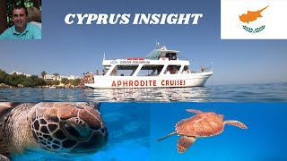 Swimming With Turtles in Protaras Cyprus The Aphrodite Boat Trip [upl. by Airdna767]