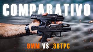 COMPARATIVO  Taurus GX4 Carry 9X19MM VS 38TPC na mão [upl. by Dinnie]