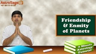 Friendship amp Enmity of Planets  2 Minute Tutorial [upl. by Jurdi]