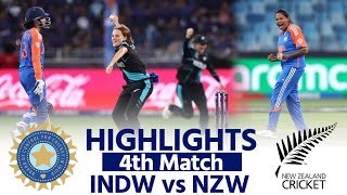 India W v New Zealand W Highlights ICC Womens T20 World Cup Highlights  IND W vs NZ W Highlights [upl. by Atinor]